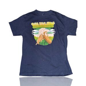Chris Stapleton 2023 Tour T-Shirt Men's L Blue Graphic Print Short Sleeve
